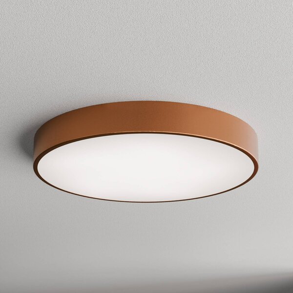 TEMAR LIGHTING Cleo 600 mennyezeti világítás, Ø 60 cm, réz, dimmelhető, Réz, Nappali / Étkező, fém