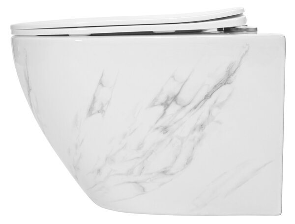 Rea, WC csésze öblítőkör nélkül Rea Carlos Nature Marble, REA-C6606
