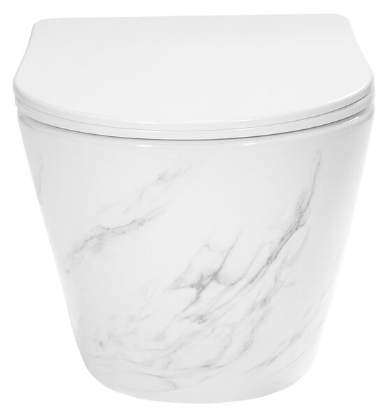 Rea, WC csésze öblítőkör nélkül Rea Carlos Nature Marble, REA-C6606