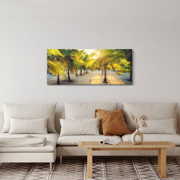 Kép - Nő a pálmafáknál (120x50 cm)