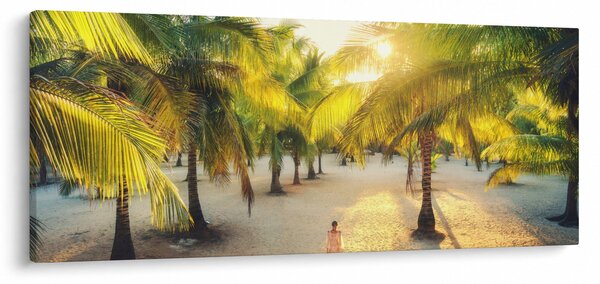 Kép - Nő a pálmafáknál (120x50 cm)