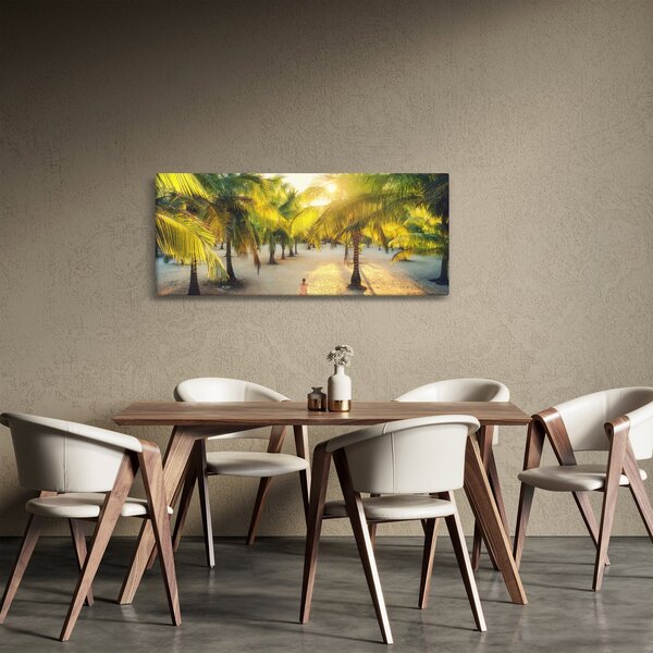 Kép - Nő a pálmafáknál (120x50 cm)