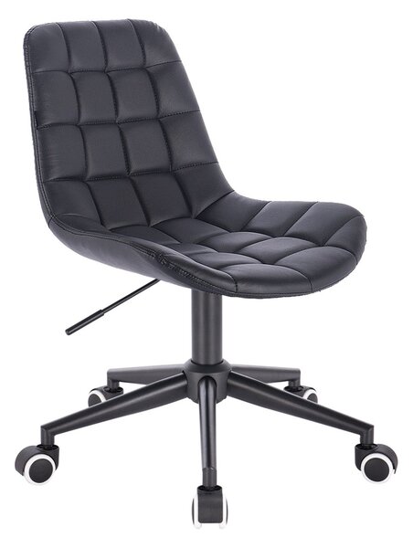 HR590K Fekete modern műbőr szék fekete lábbal