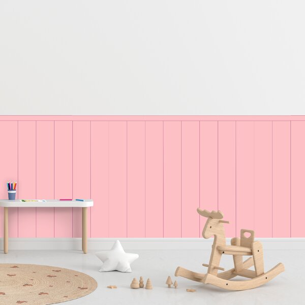 PIPPER. Textil öntapadó tapéta - Egy téglalap - Cukorka rózsaszín színű Méret: 100cm, Szín: Kombináció