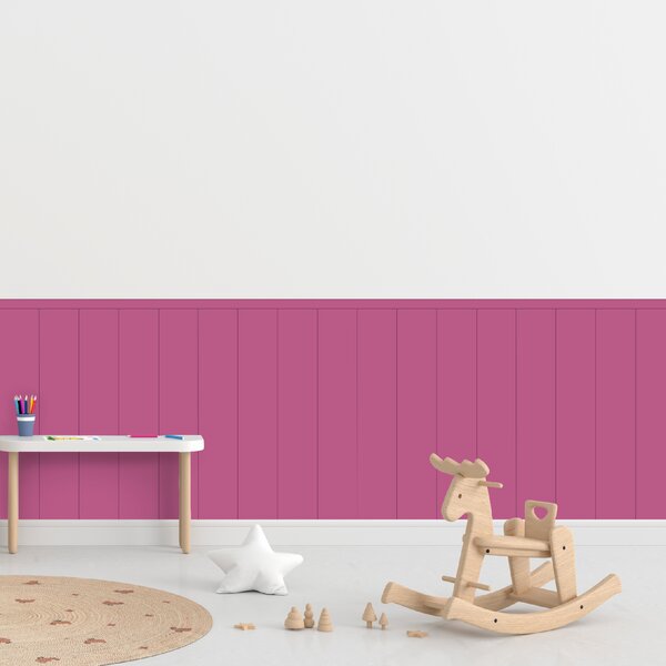 PIPPER. Textil öntapadó tapéta - Egy téglalap - Cukorka rózsaszín színű Méret: 100cm, Szín: Kombináció