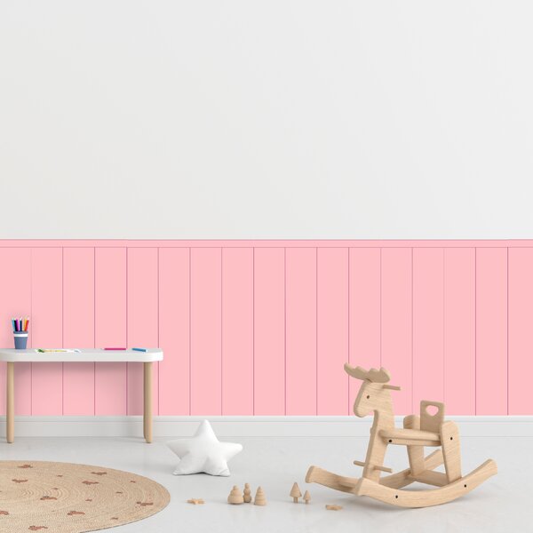 PIPPER. Textil öntapadó tapéta - Egy téglalap - Cukorka rózsaszín színű Méret: 100cm, Szín: Kombináció