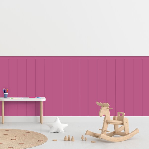PIPPER. Textil öntapadó tapéta - Egy téglalap - Cukorka rózsaszín színű Méret: 100cm, Szín: Kombináció
