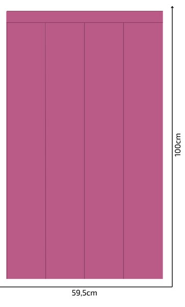 PIPPER. Textil öntapadó tapéta - Egy téglalap - Cukorka rózsaszín színű Méret: 100cm, Szín: Kombináció