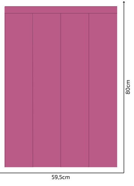 PIPPER. Textil öntapadó tapéta - Egy téglalap - Cukorka rózsaszín színű Méret: 100cm, Szín: Kombináció