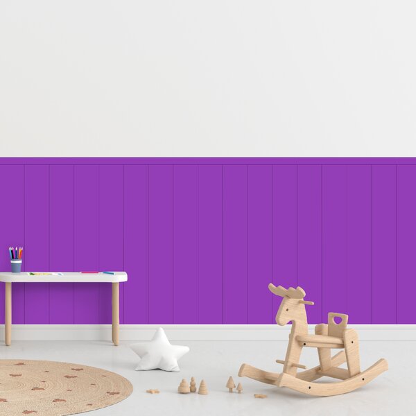PIPPER. Textil öntapadó tapéta - Egy téglalap - Lila színű Méret: 100cm, Szín: Sötét