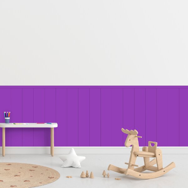 PIPPER. Textil öntapadó tapéta - Egy téglalap - Lila színű Méret: 100cm, Szín: Sötét