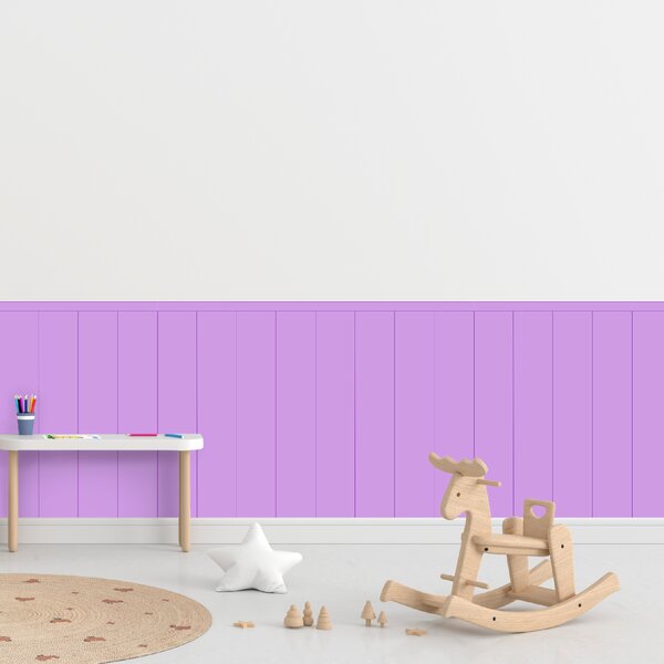 PIPPER. Textil öntapadó tapéta - Egy téglalap - Lila színű Méret: 100cm, Szín: Sötét