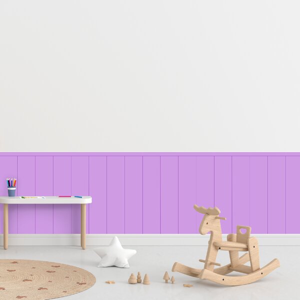 PIPPER. Textil öntapadó tapéta - Egy téglalap - Lila színű Méret: 100cm, Szín: Sötét