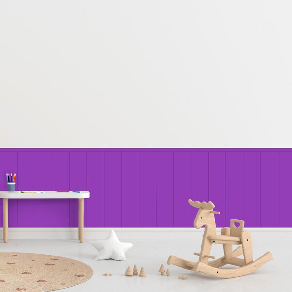 PIPPER. Textil öntapadó tapéta - Egy téglalap - Lila színű Méret: 100cm, Szín: Sötét