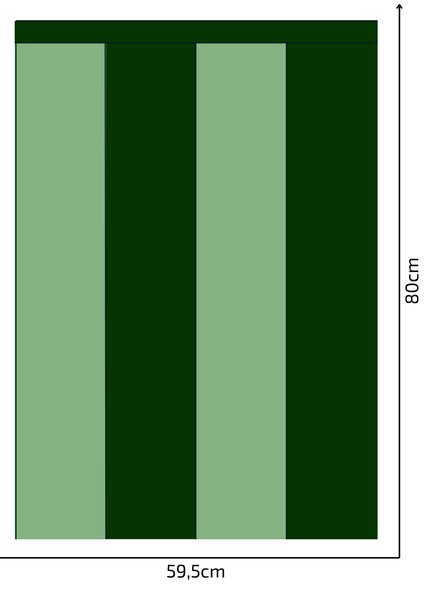 PIPPER. Textil öntapadó tapéta - Egy téglalap - Palack zöld színű Méret: 60cm, Szín: Kombináció