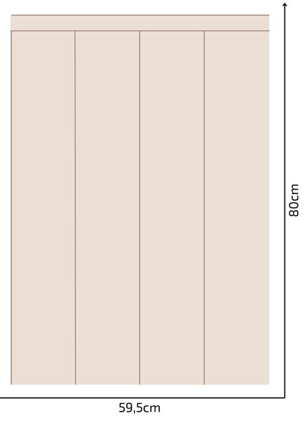 PIPPER. Textil öntapadó tapéta - Egy téglalap - Barna színű Méret: 100cm, Szín: Sötét