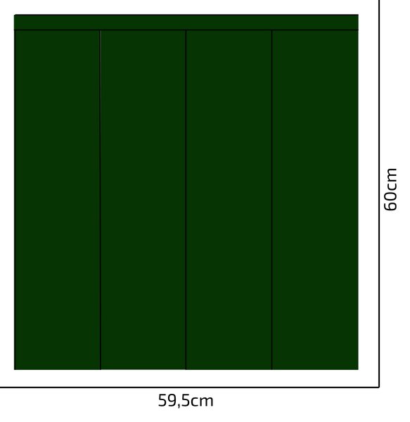 PIPPER. Textil öntapadó tapéta - Egy téglalap - Palack zöld színű Méret: 60cm, Szín: Kombináció