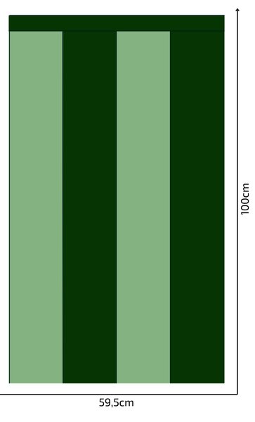 PIPPER. Textil öntapadó tapéta - Egy téglalap - Palack zöld színű Méret: 60cm, Szín: Kombináció