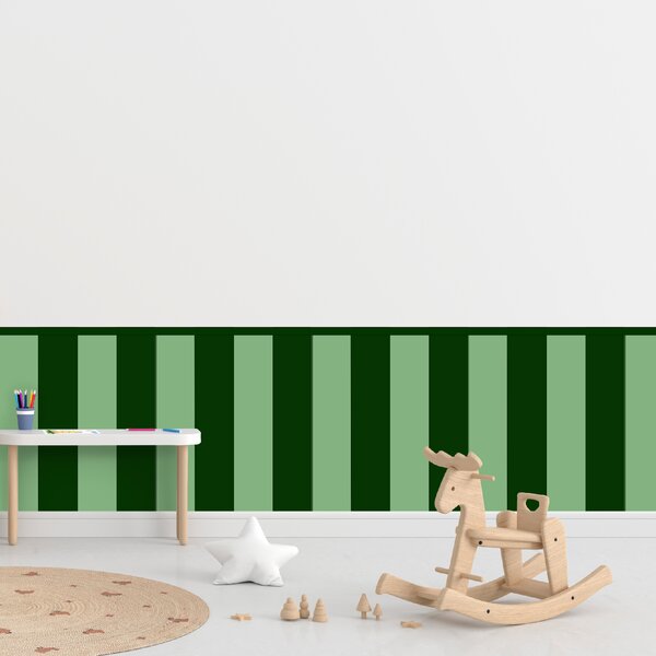 PIPPER. Textil öntapadó tapéta - Egy téglalap - Palack zöld színű Méret: 60cm, Szín: Kombináció
