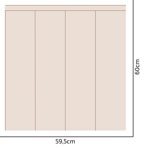PIPPER. Textil öntapadó tapéta - Egy téglalap - Barna színű Méret: 100cm, Szín: Sötét