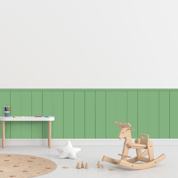 PIPPER. Textil öntapadó tapéta - Egy téglalap - Palack zöld színű Méret: 60cm, Szín: Kombináció