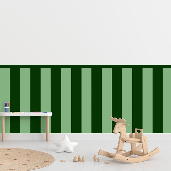 PIPPER. Textil öntapadó tapéta - Egy téglalap - Palack zöld színű Méret: 60cm, Szín: Kombináció