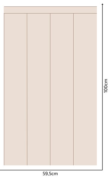 PIPPER. Textil öntapadó tapéta - Egy téglalap - Barna színű Méret: 100cm, Szín: Sötét