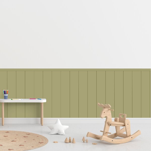 PIPPER. Textil öntapadó tapéta - Egy téglalap - Khaki színű Méret: 100cm, Szín: Sápadt