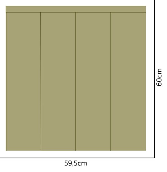 PIPPER. Textil öntapadó tapéta - Egy téglalap - Khaki színű Méret: 100cm, Szín: Sápadt