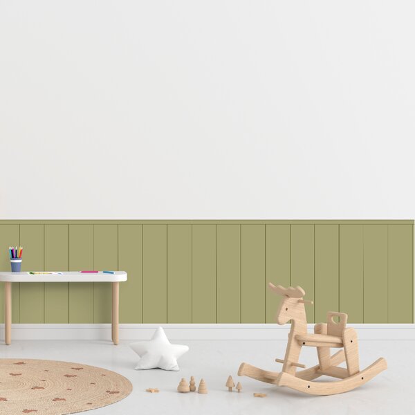 PIPPER. Textil öntapadó tapéta - Egy téglalap - Khaki színű Méret: 100cm, Szín: Sápadt