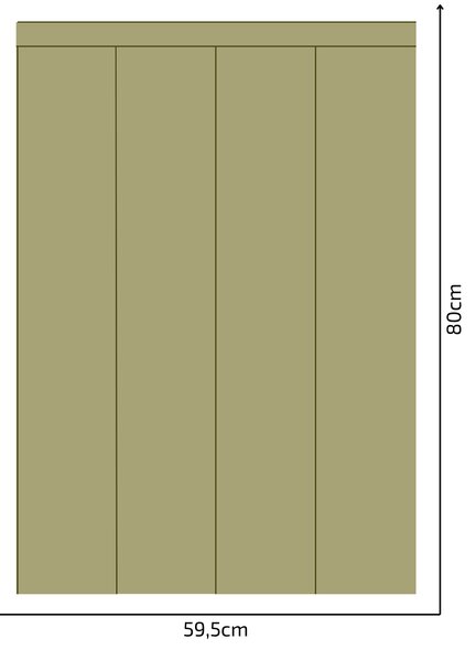 PIPPER. Textil öntapadó tapéta - Egy téglalap - Khaki színű Méret: 100cm, Szín: Sápadt