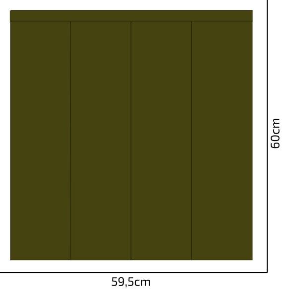 PIPPER. Textil öntapadó tapéta - Egy téglalap - Khaki színű Méret: 100cm, Szín: Sápadt