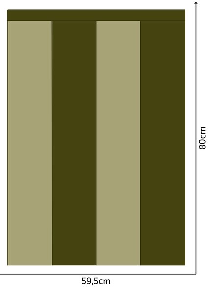 PIPPER. Textil öntapadó tapéta - Egy téglalap - Khaki színű Méret: 100cm, Szín: Sápadt