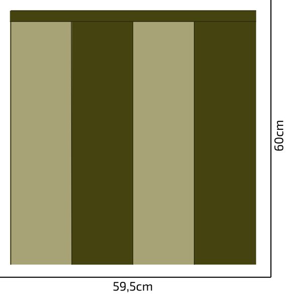 PIPPER. Textil öntapadó tapéta - Egy téglalap - Khaki színű Méret: 100cm, Szín: Sápadt