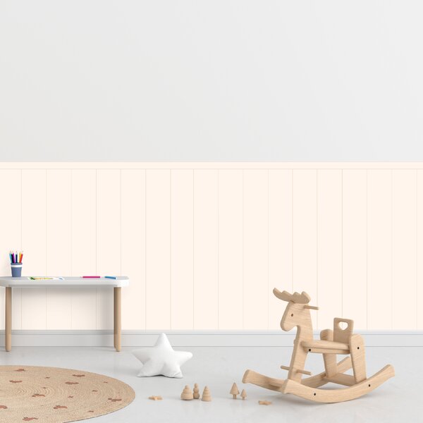 PIPPER. Textil öntapadó tapéta - Egy téglalap - Krém színű Méret: 100cm, Szín: Kombináció