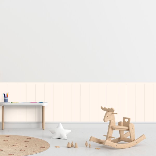 PIPPER. Textil öntapadó tapéta - Egy téglalap - Krém színű Méret: 100cm, Szín: Kombináció