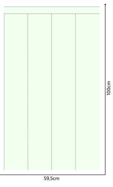 PIPPER. Textil öntapadó tapéta - Egy téglalap - Menta színű Méret: 100cm, Szín: Kombináció