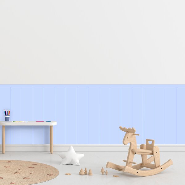 PIPPER. Textil öntapadó tapéta - Egy téglalap - Kék szín Méret: 100cm, Szín: Sötét