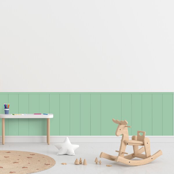 PIPPER. Textil öntapadó tapéta - Egy téglalap - Menta színű Méret: 100cm, Szín: Kombináció