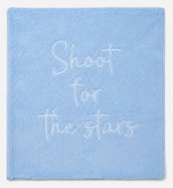 Sinsay - Párnahuzat „Shoot for the stars” felirattal - világoskék