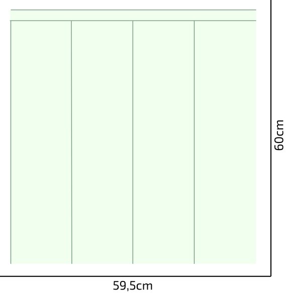 PIPPER. Textil öntapadó tapéta - Egy téglalap - Menta színű Méret: 100cm, Szín: Kombináció