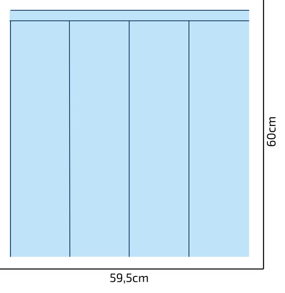 PIPPER. Textil öntapadó tapéta - Egy téglalap - Sötétkék színű Méret: 100cm, Szín: Sötét