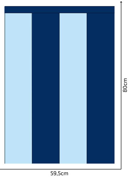 PIPPER. Textil öntapadó tapéta - Egy téglalap - Sötétkék színű Méret: 100cm, Szín: Sötét