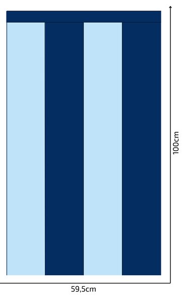 PIPPER. Textil öntapadó tapéta - Egy téglalap - Sötétkék színű Méret: 100cm, Szín: Sötét