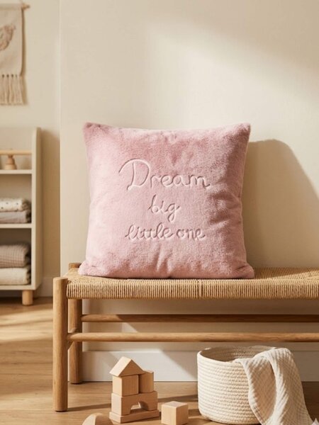 Sinsay - Párnahuzat „Dream big little one” felirattal - kávébarna