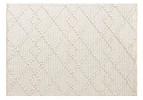 Krémszínű mosható szőnyeg 108x154 cm Lena – Webtappeti