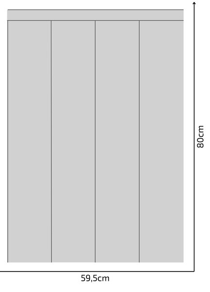 PIPPER. Textil öntapadó tapéta - Egy téglalap - Szürke színű Méret: 100cm, Szín: Kombináció