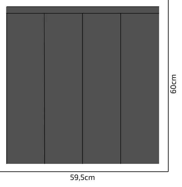 PIPPER. Textil öntapadó tapéta - Egy téglalap - Szürke színű Méret: 100cm, Szín: Kombináció