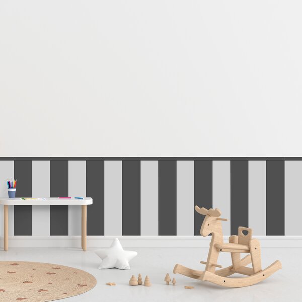 PIPPER. Textil öntapadó tapéta - Egy téglalap - Szürke színű Méret: 100cm, Szín: Kombináció