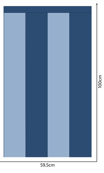 PIPPER. Textil öntapadó tapéta - Egy téglalap - Acélkék színű Méret: 100cm, Szín: Sápadt